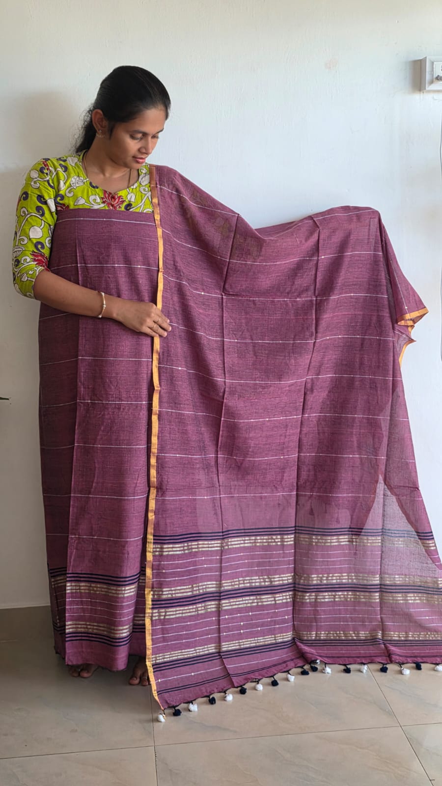Premium Mul Khadi With Sequence work salwar-PJ13
