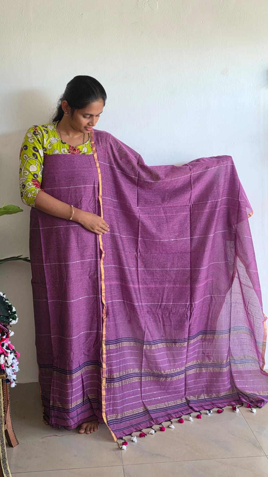 Premium Mul Khadi With Sequence work salwar-PJ18