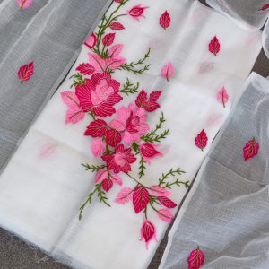 Premium kota doria embroidery salwar-HO79