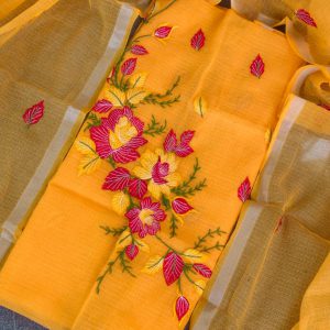 Premium kota doria embroidery salwar-HO81