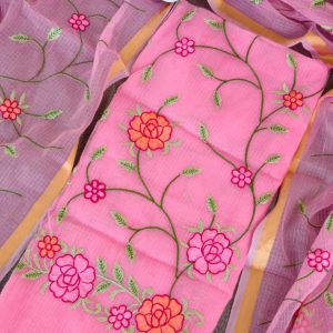 Premium kota doria embroidery salwar-HO88