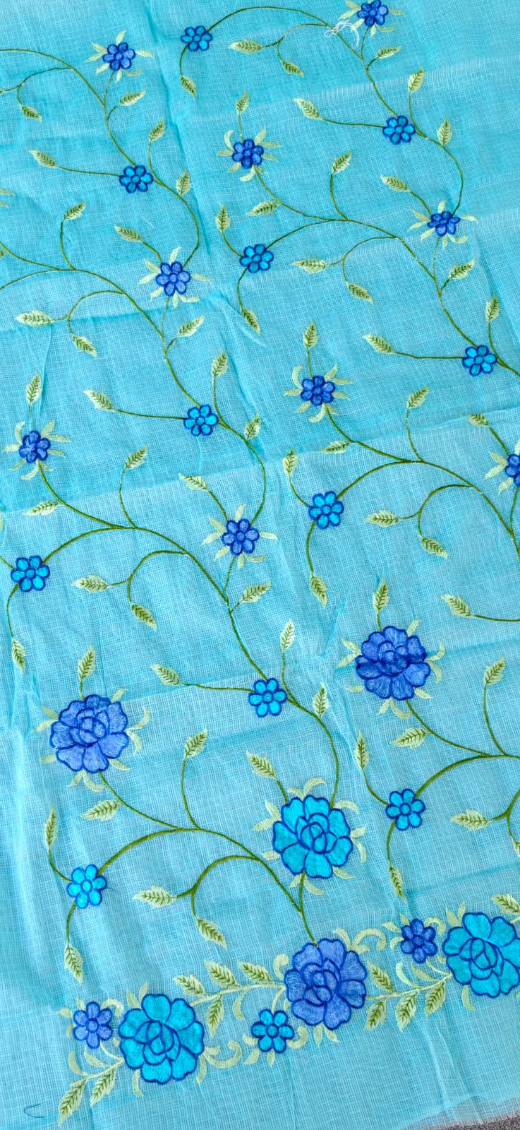 Premium kota doria embroidery salwar-HO90 - Image 3