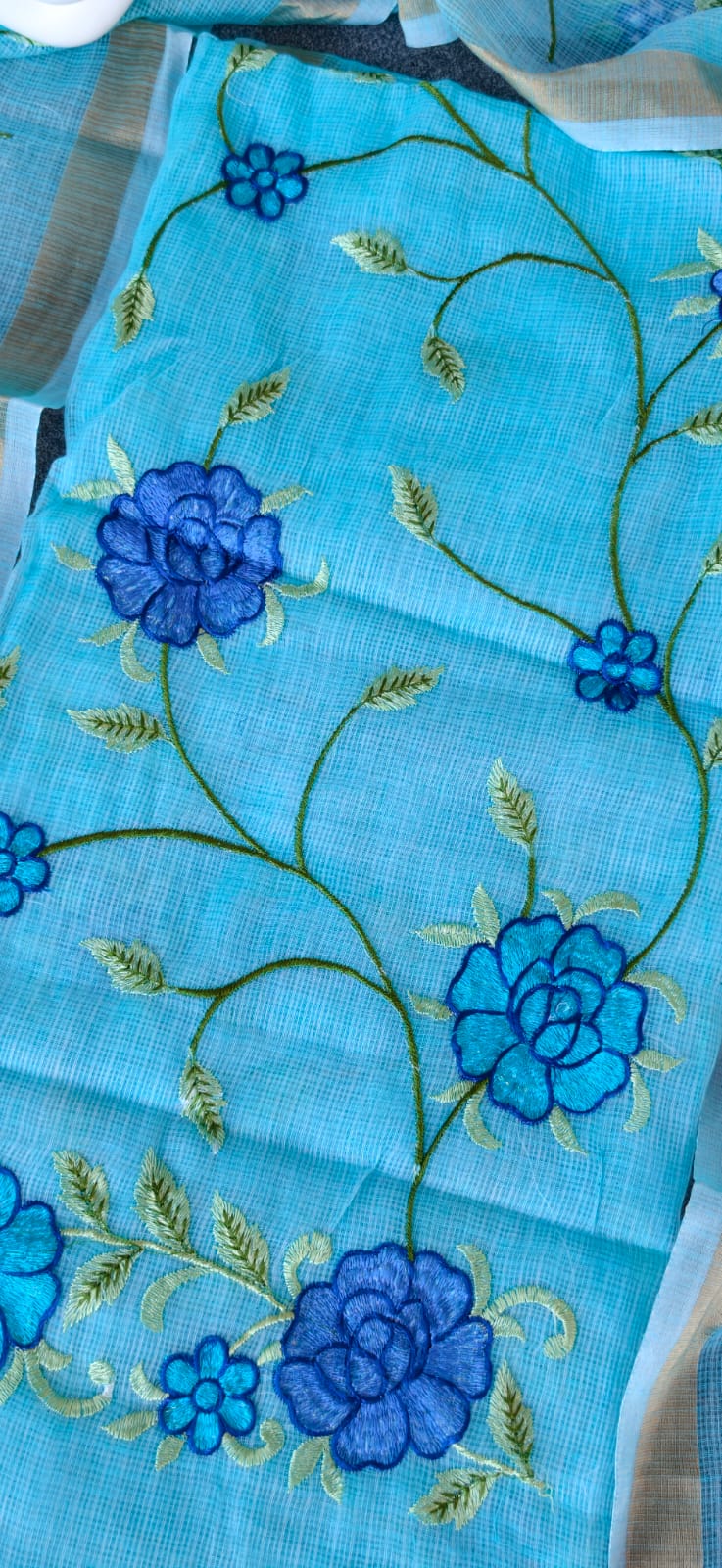 Premium kota doria embroidery salwar-HO90 - Image 2