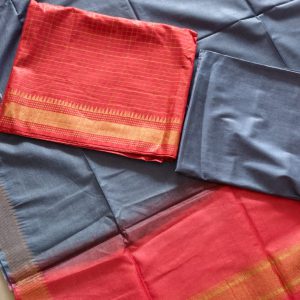 Semi mangalagiri cotton silk  3 piece set-NX8