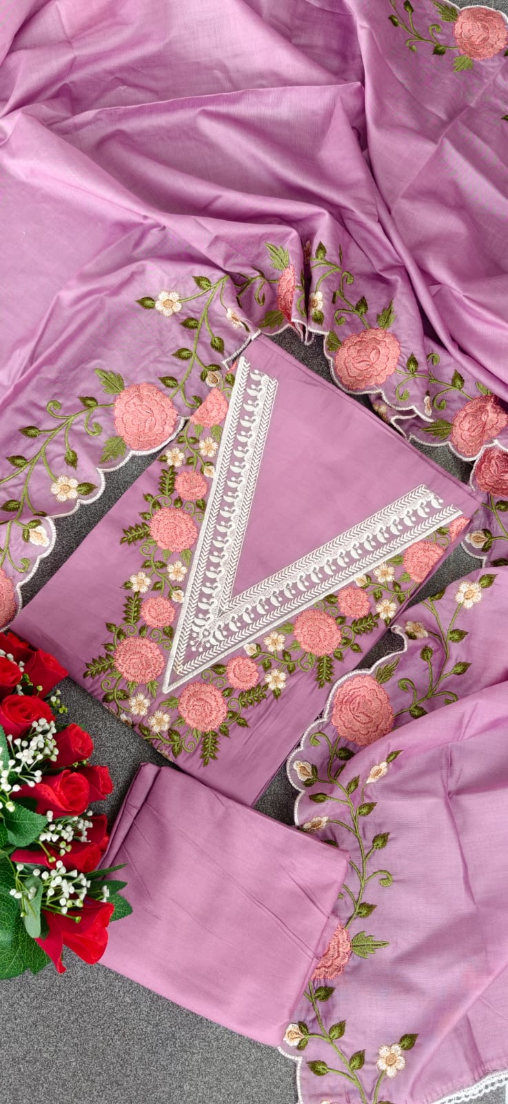 Premium chinnon silk salwar-ZW131