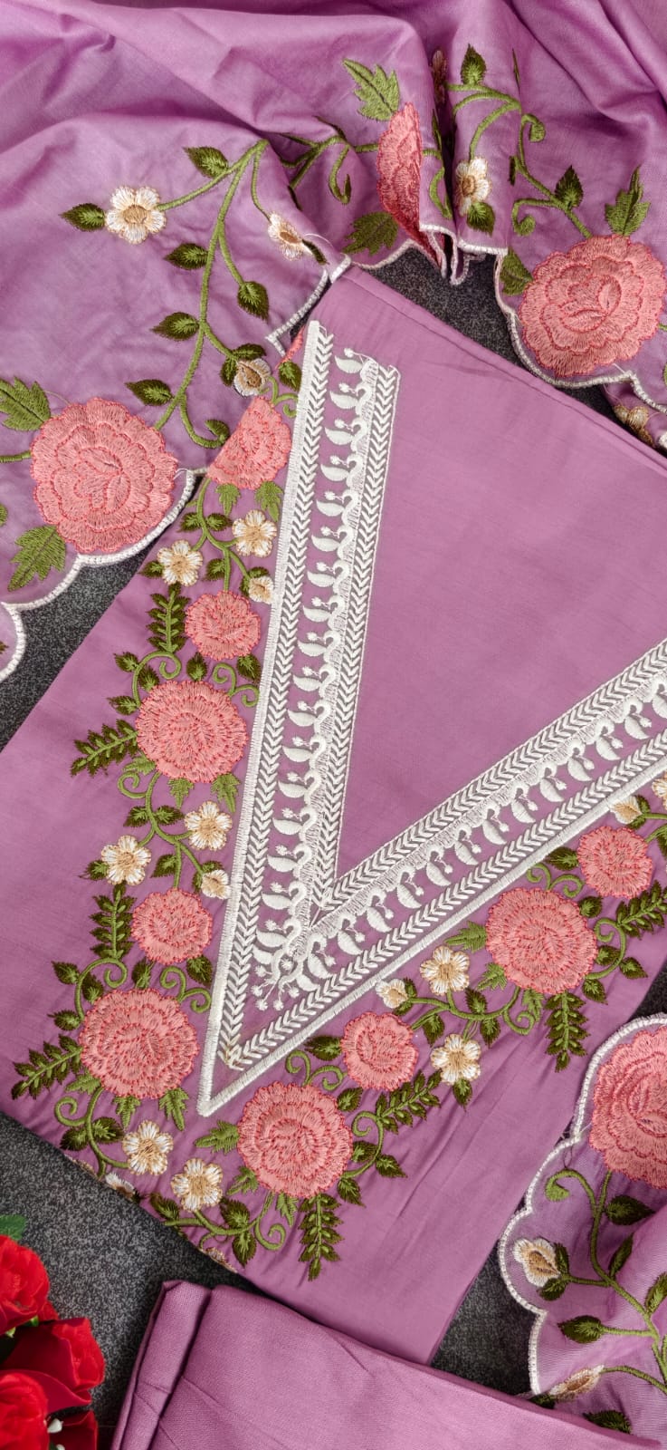 Premium chinnon silk salwar-ZW131 - Image 2