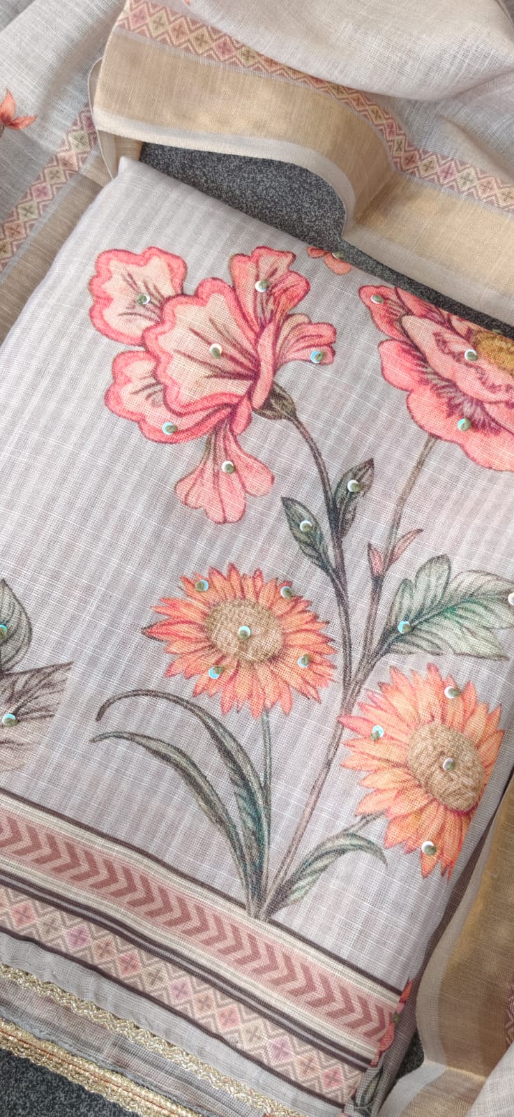 Premium semi linen salwar-ZW137 - Image 2