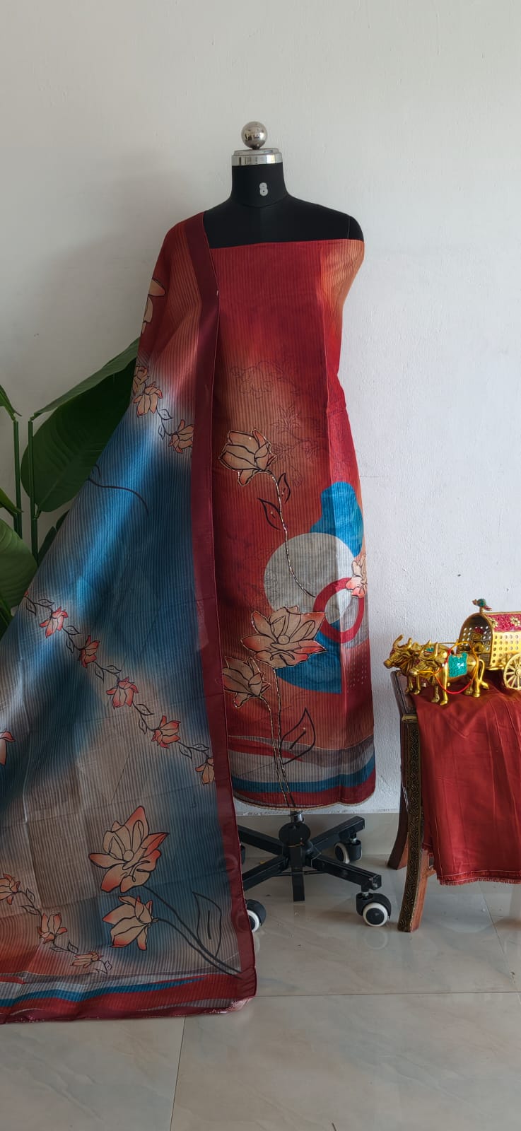 Chinnon silk salwar-ZW85 - Image 3