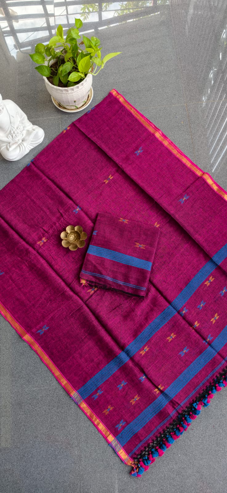 Premium handwoven linen salwar-WN153 - Image 2