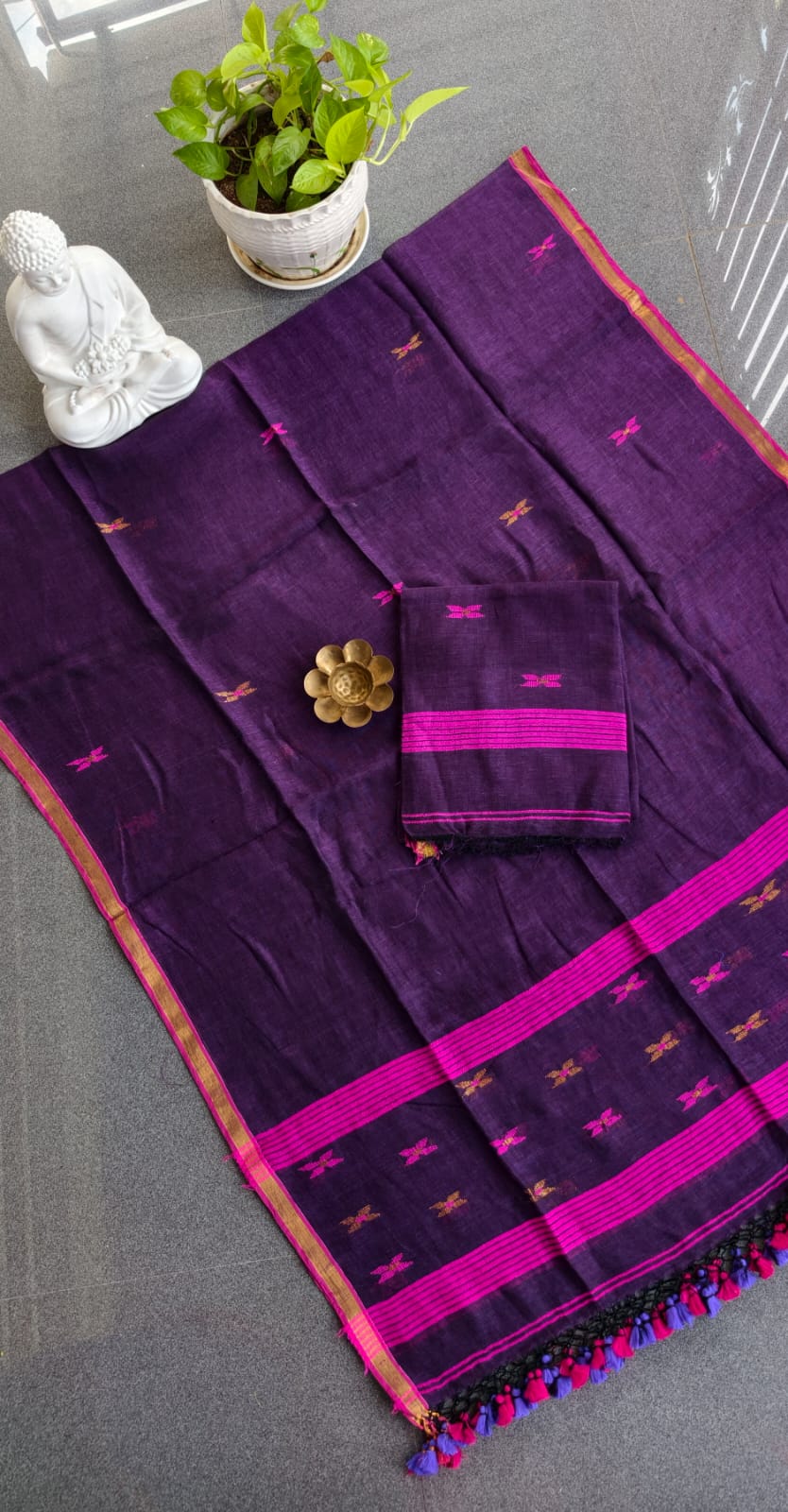 Premium Handwoven linen salwar-WN157