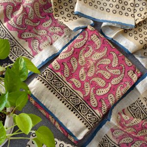 Handblock jaipur linen salwar-YJ14