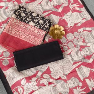 Kalamkari inspired tissue silk salwar-RB1