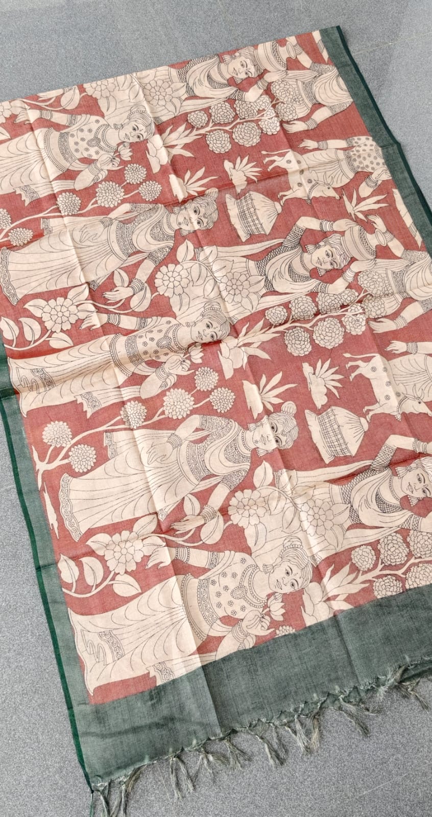 Kalamkari inspired tissue silk salwar-RB6 - Image 2