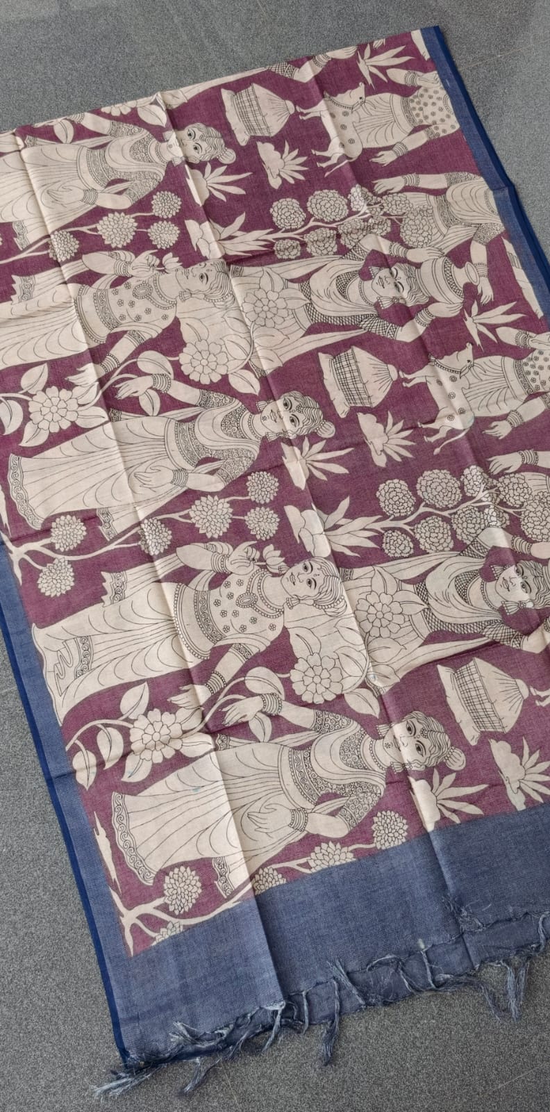 Kalamkari inspired tissue silk salwar-RB5 - Image 2