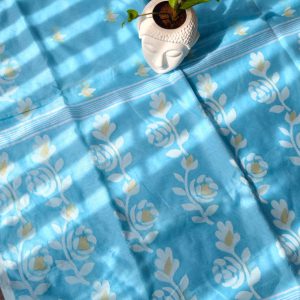 Silk cotton Jamdhani saree-MK164