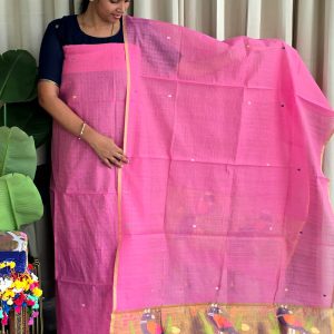 Premium Handwoven muslin checks salwar-WN192