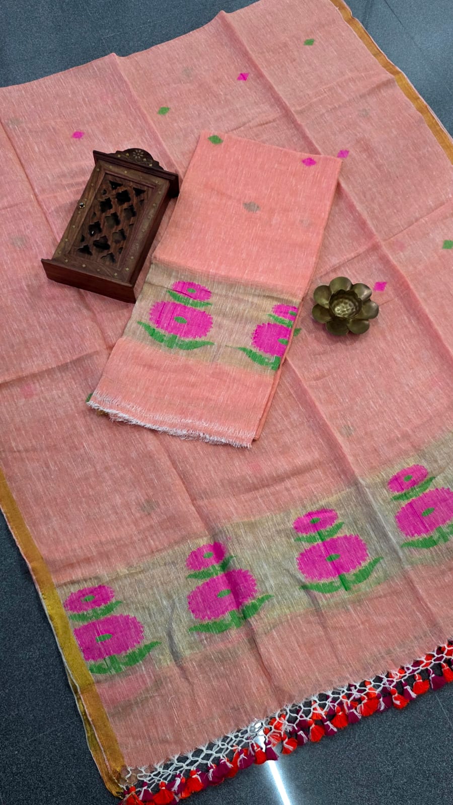 Premium handwoven linen salwar-WN219