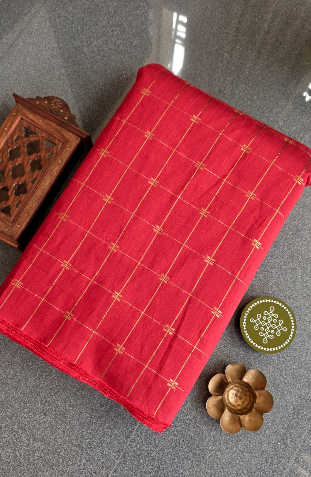 Semi raw silk running material(1m)-HZ4