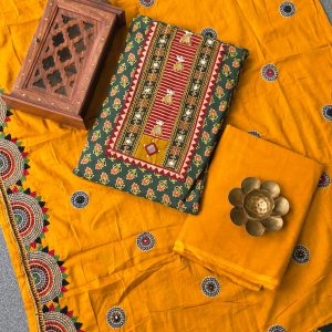 Ahir Embroidery cotton salwar set-FG11