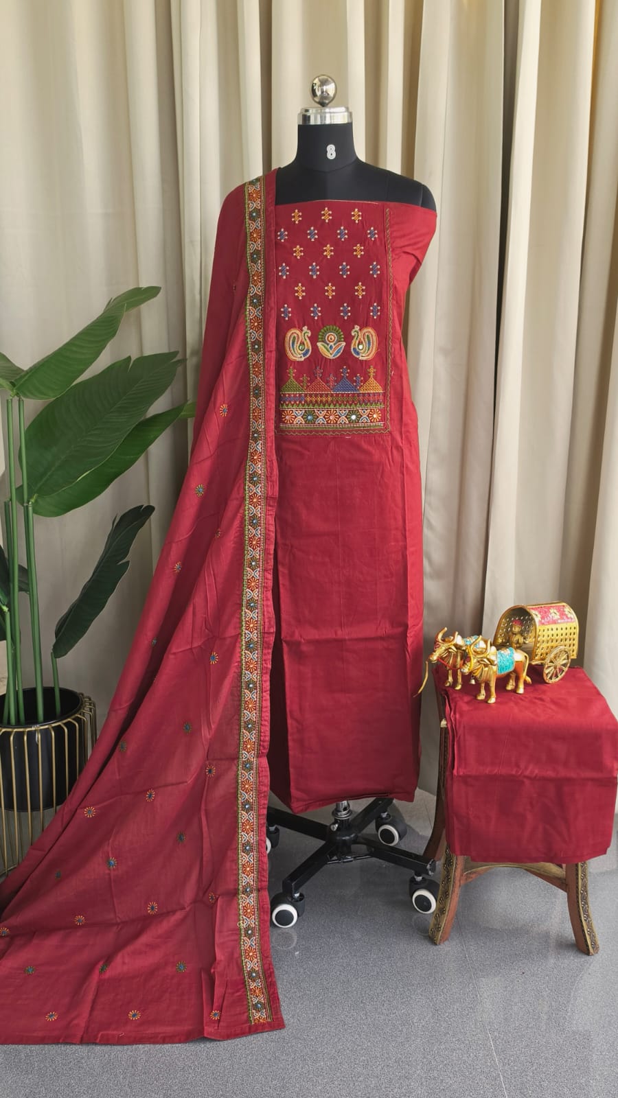 Ahir embroidery cotton salwar set-FG15 - Image 2