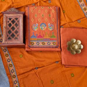 Ahir embroidery cotton salwar set-FG16