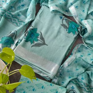 Handblock Jaipur linen salwar-BE34