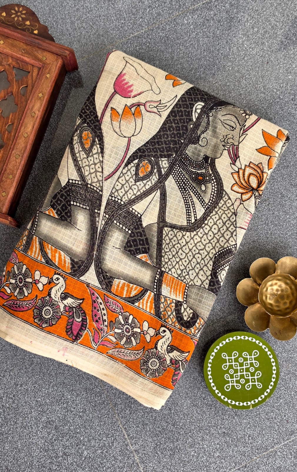 Kalamkari kota cotton saree-XG75