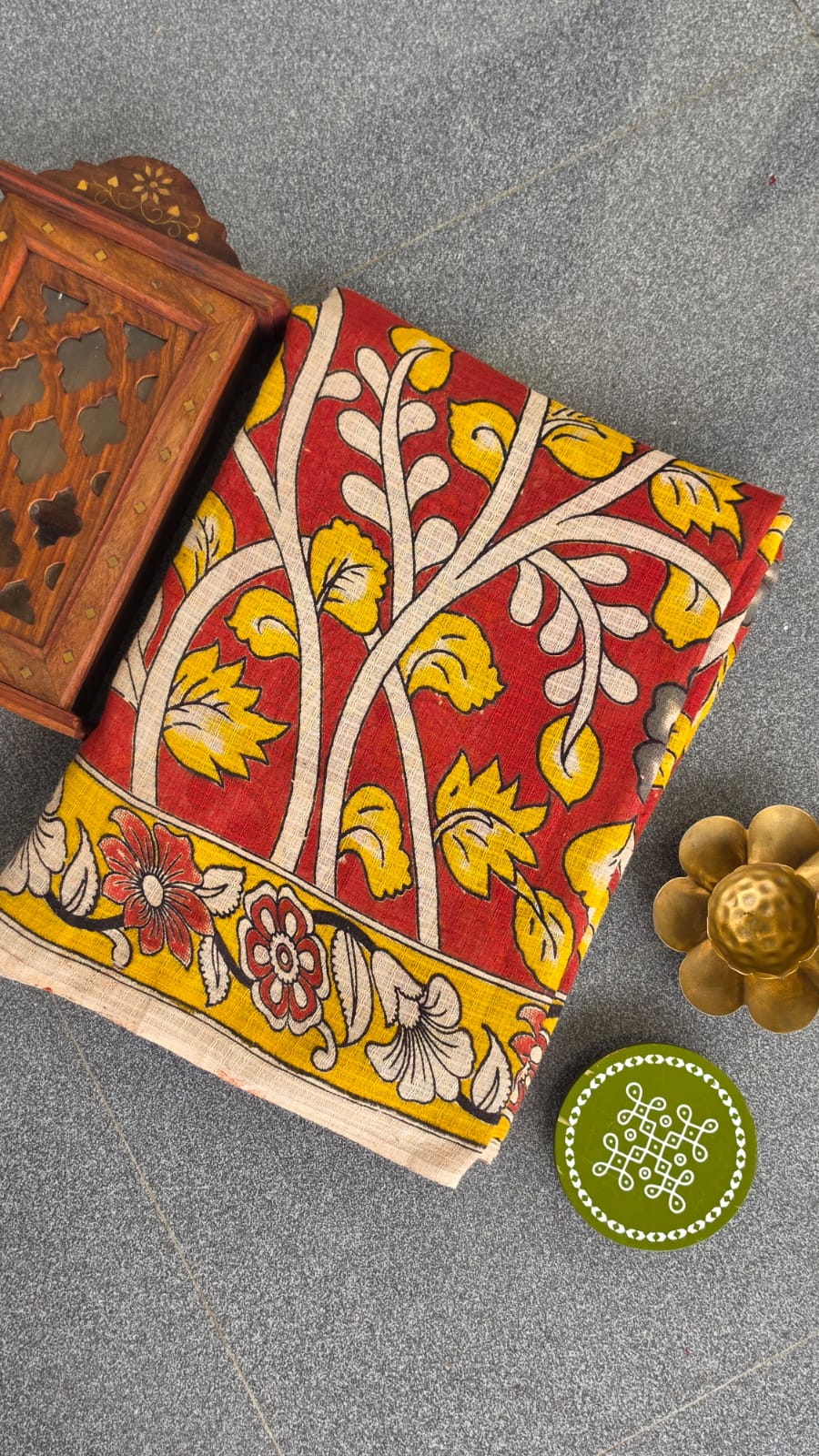 Kalamkari kota cotton saree-XG76