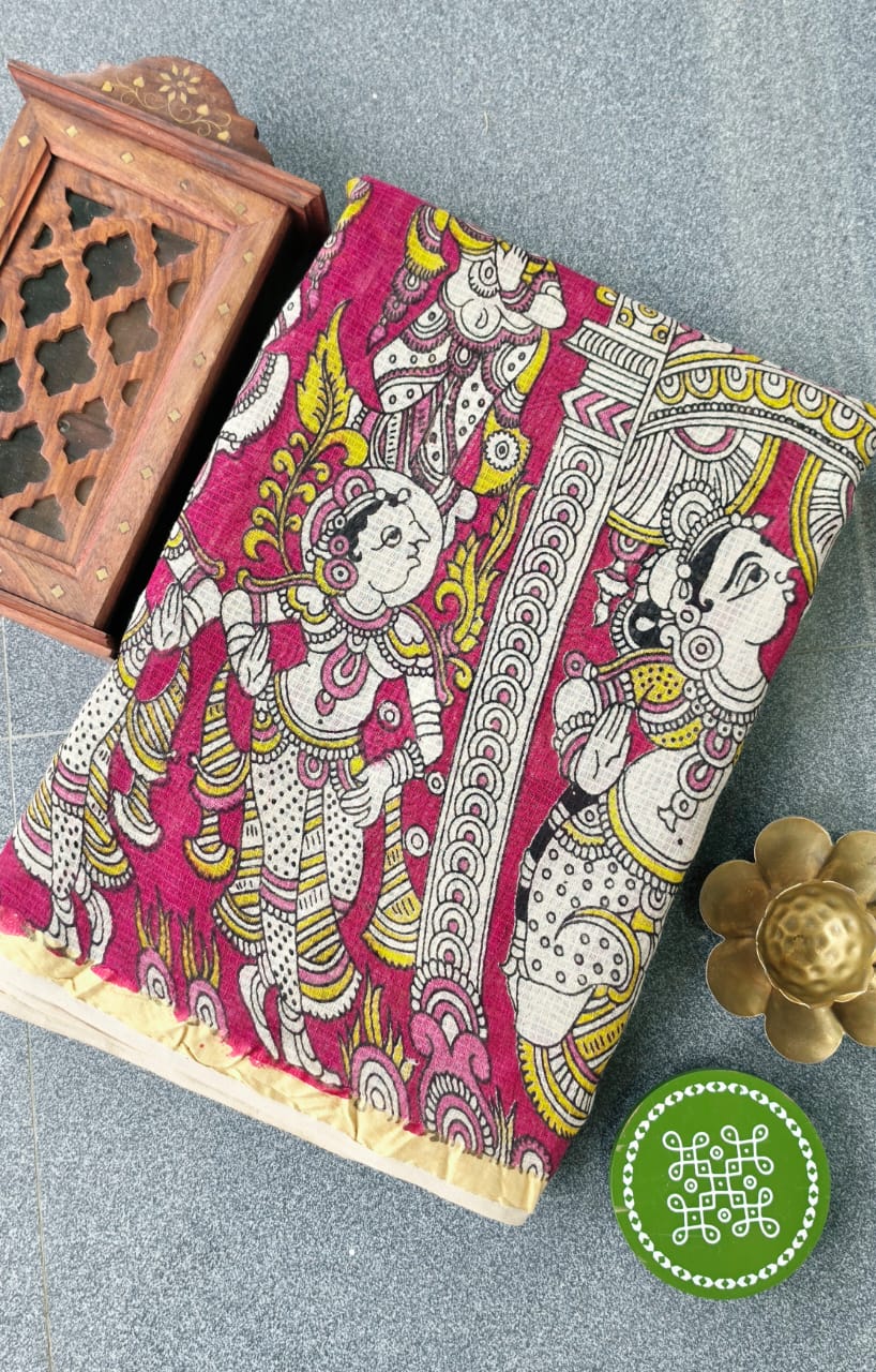 Kalamkari kota cotton saree-XG80