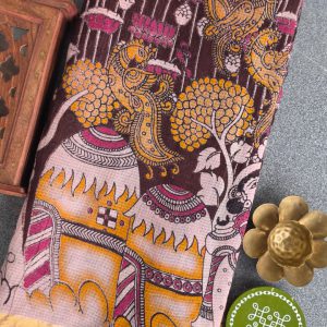 Kalamkari kota cotton saree-XG89