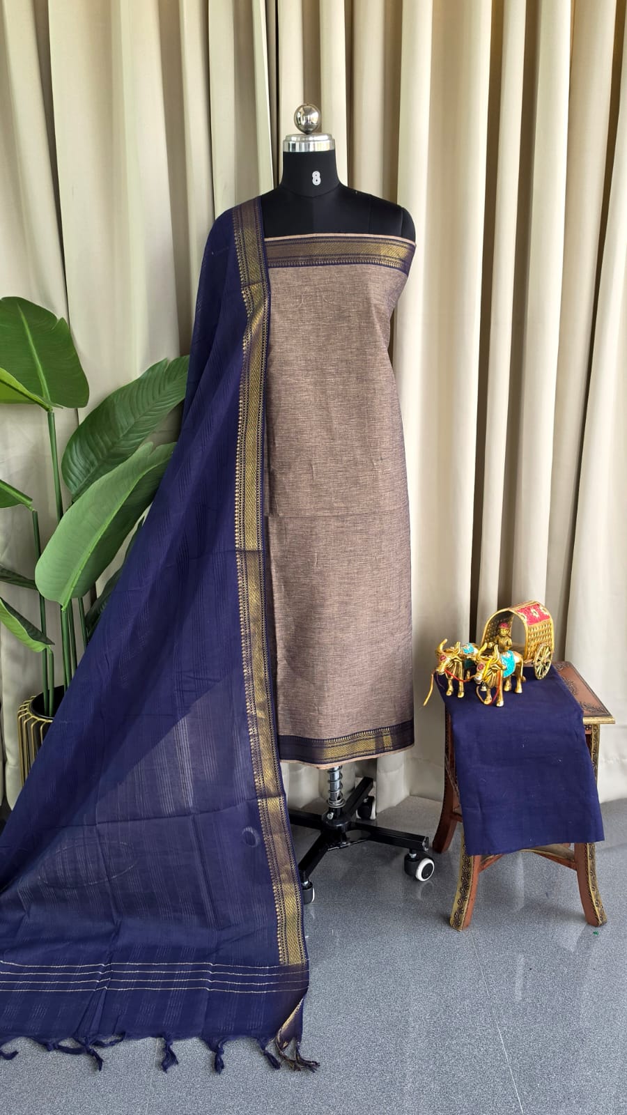 Mangalagiri cotton salwar 3pcs set-CX2