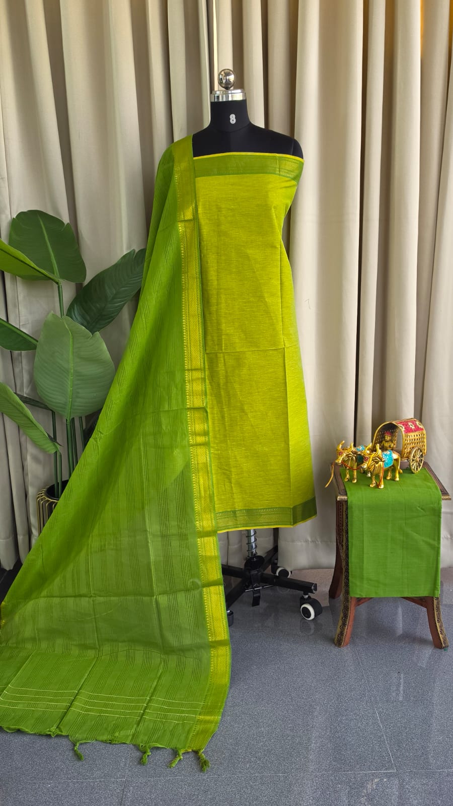 Mangalagiri cotton salwar 3pcs set-CX4