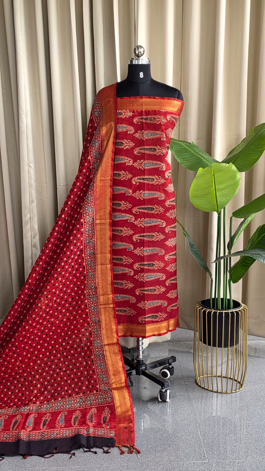 Ajrak Fusion salwar-GR12