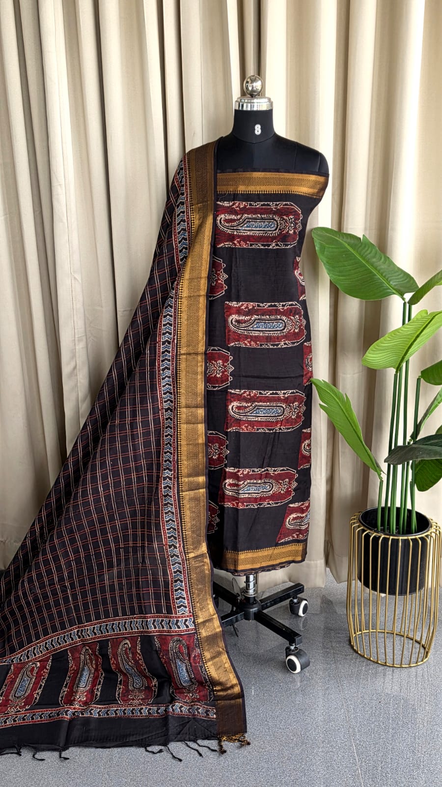 Ajrak Fusion salwar-GR38