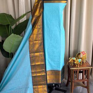 Narayanpet mercerized kanchi border Cotton salwar-DH46