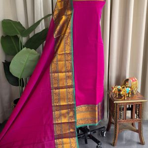 Narayanpet mercerized kanchi border Cotton salwar-DH57