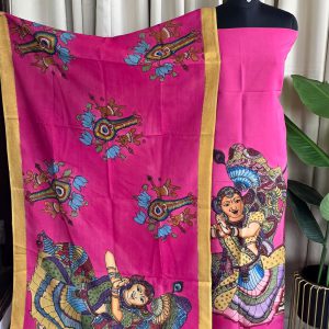 Handcrafted penkalamkari salwar-DS3