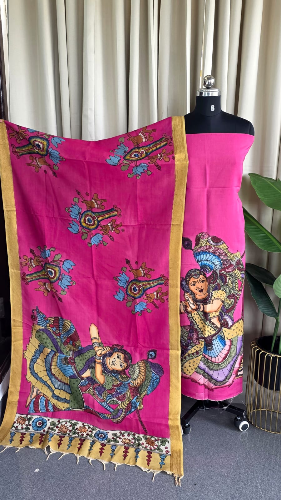 Handcrafted penkalamkari salwar-DS3