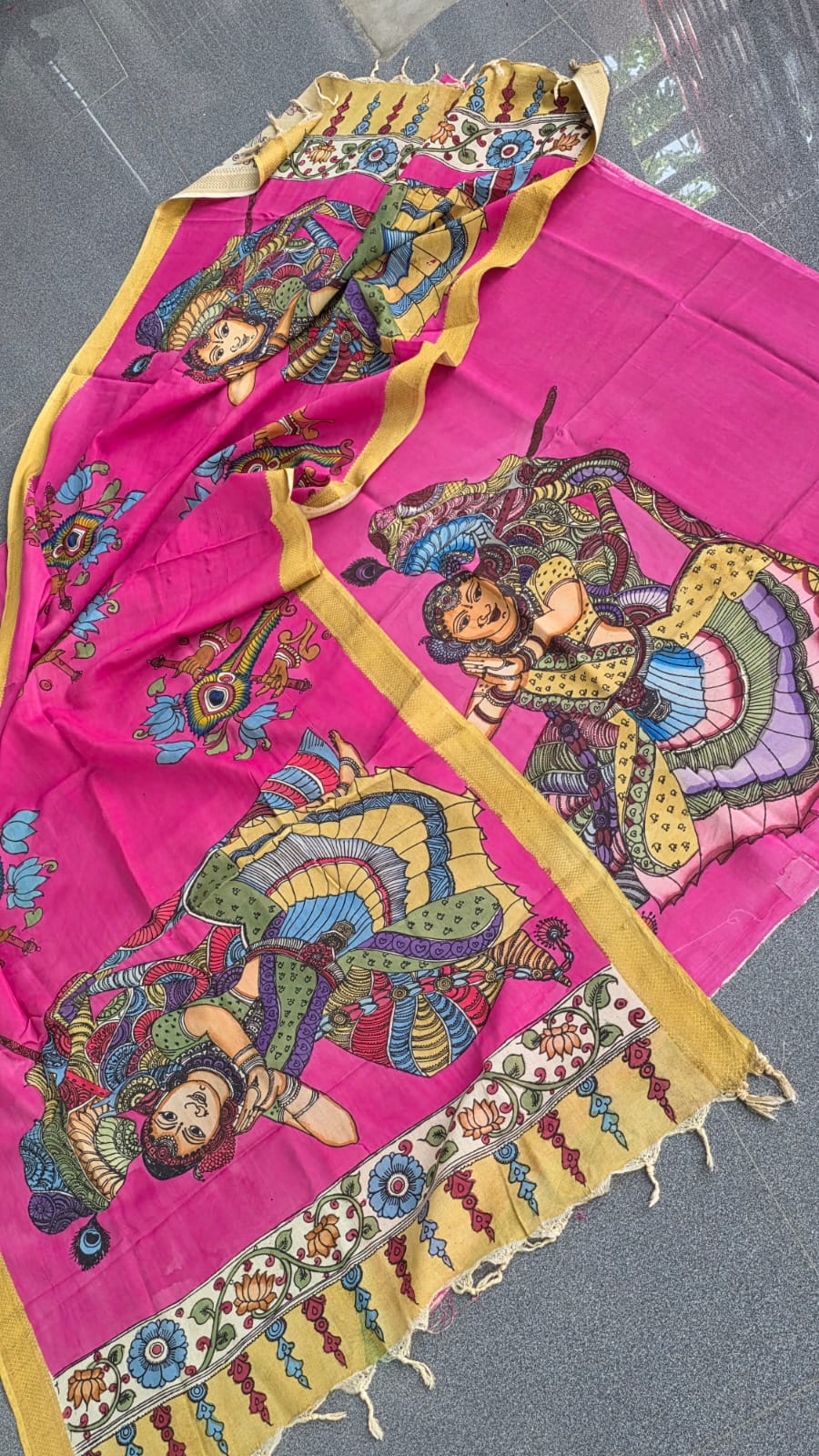 Handcrafted penkalamkari salwar-DS3 - Image 3