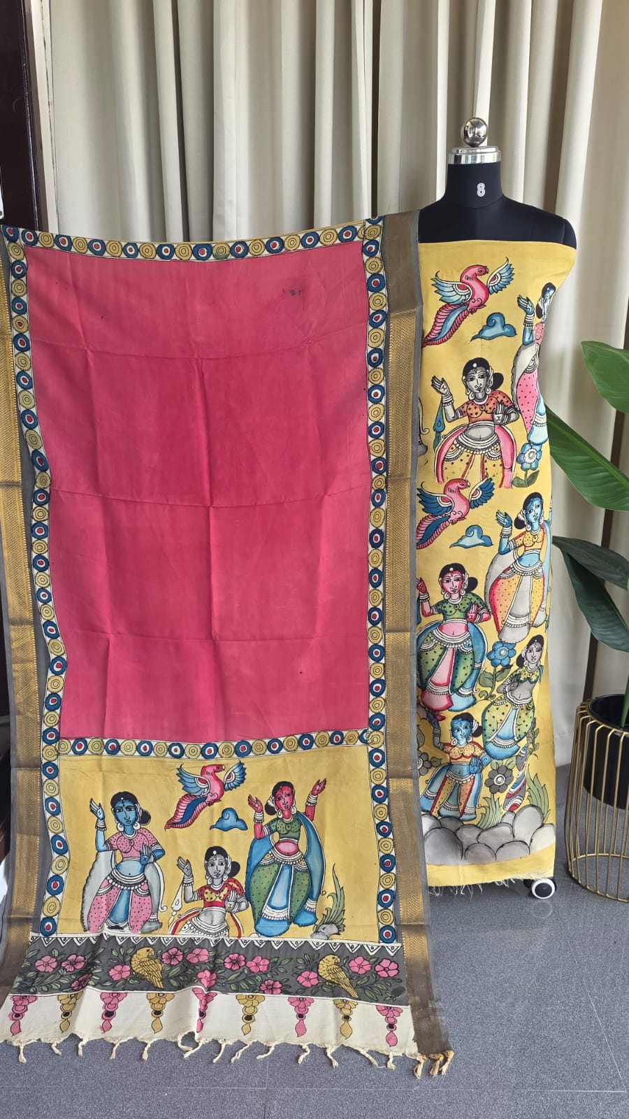 Handcrafted penkalamkari salwar-DS5