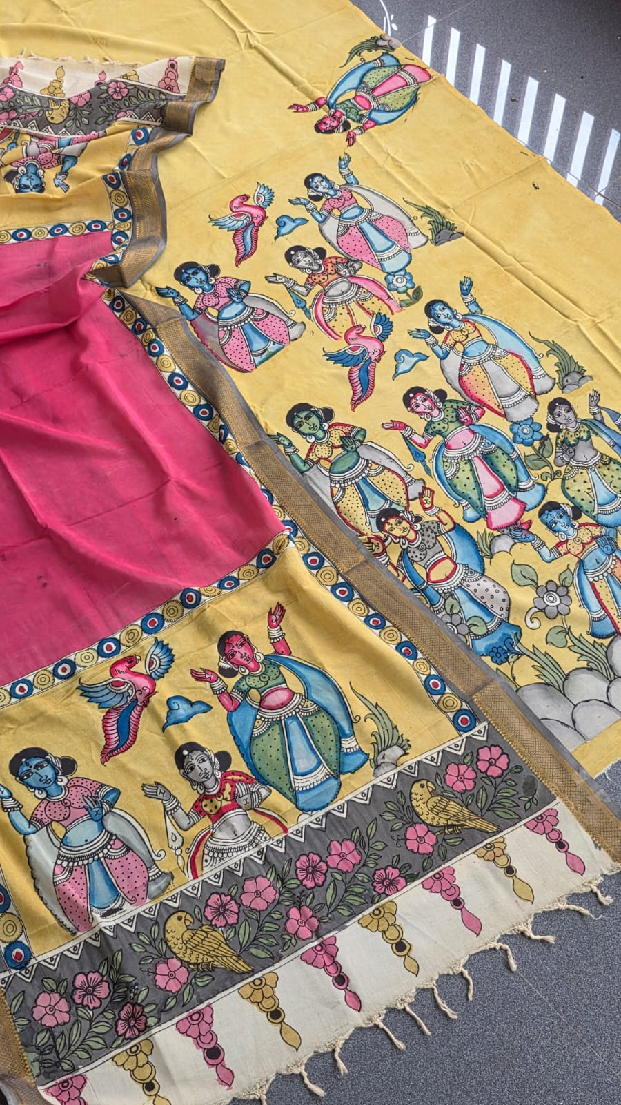 Handcrafted penkalamkari salwar-DS5 - Image 2