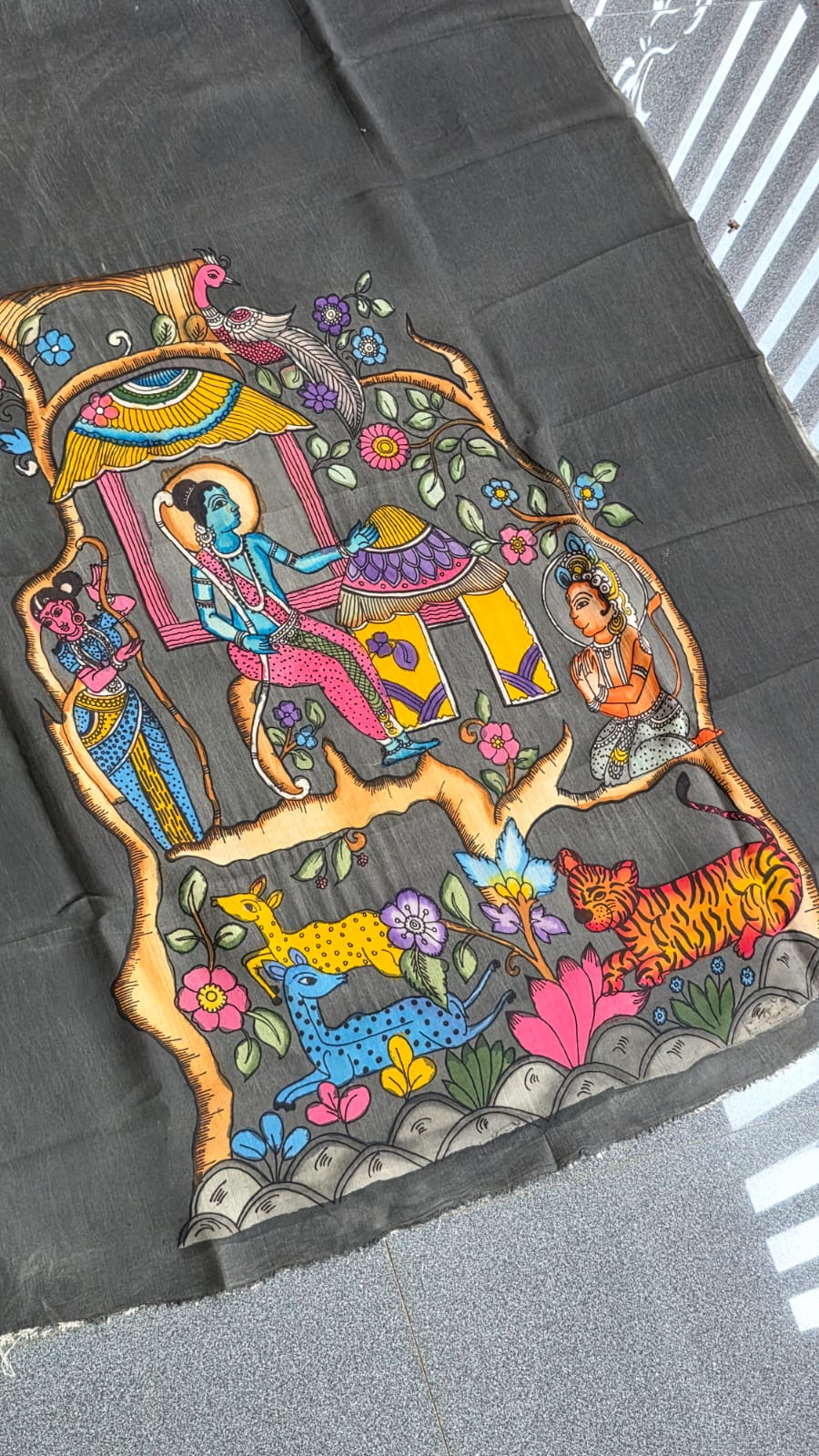 Handcrafted penkalamkari salwar-DS6 - Image 2
