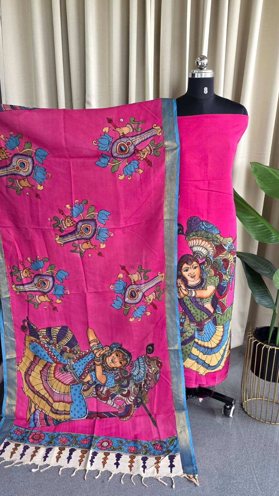 Handcrafted penkalamkari salwar-DS8
