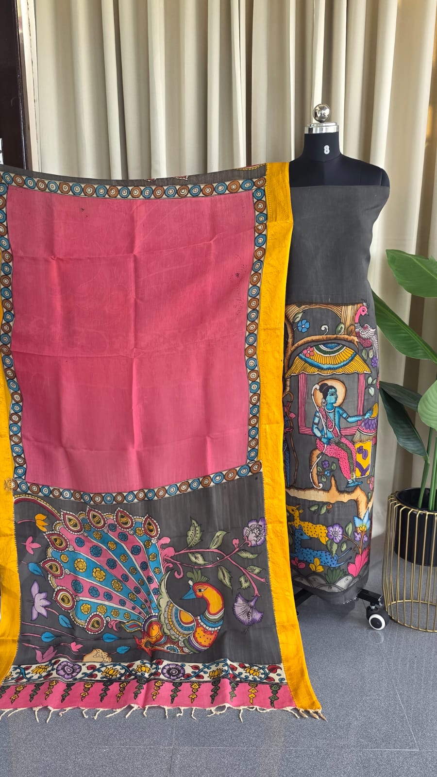 Handcrafted penkalamkari salwar-DS6