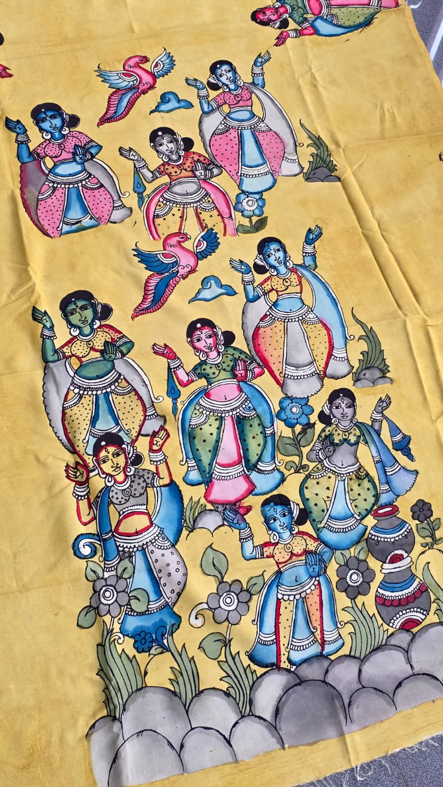 Handcrafted penkalamkari salwar-DS5 - Image 4