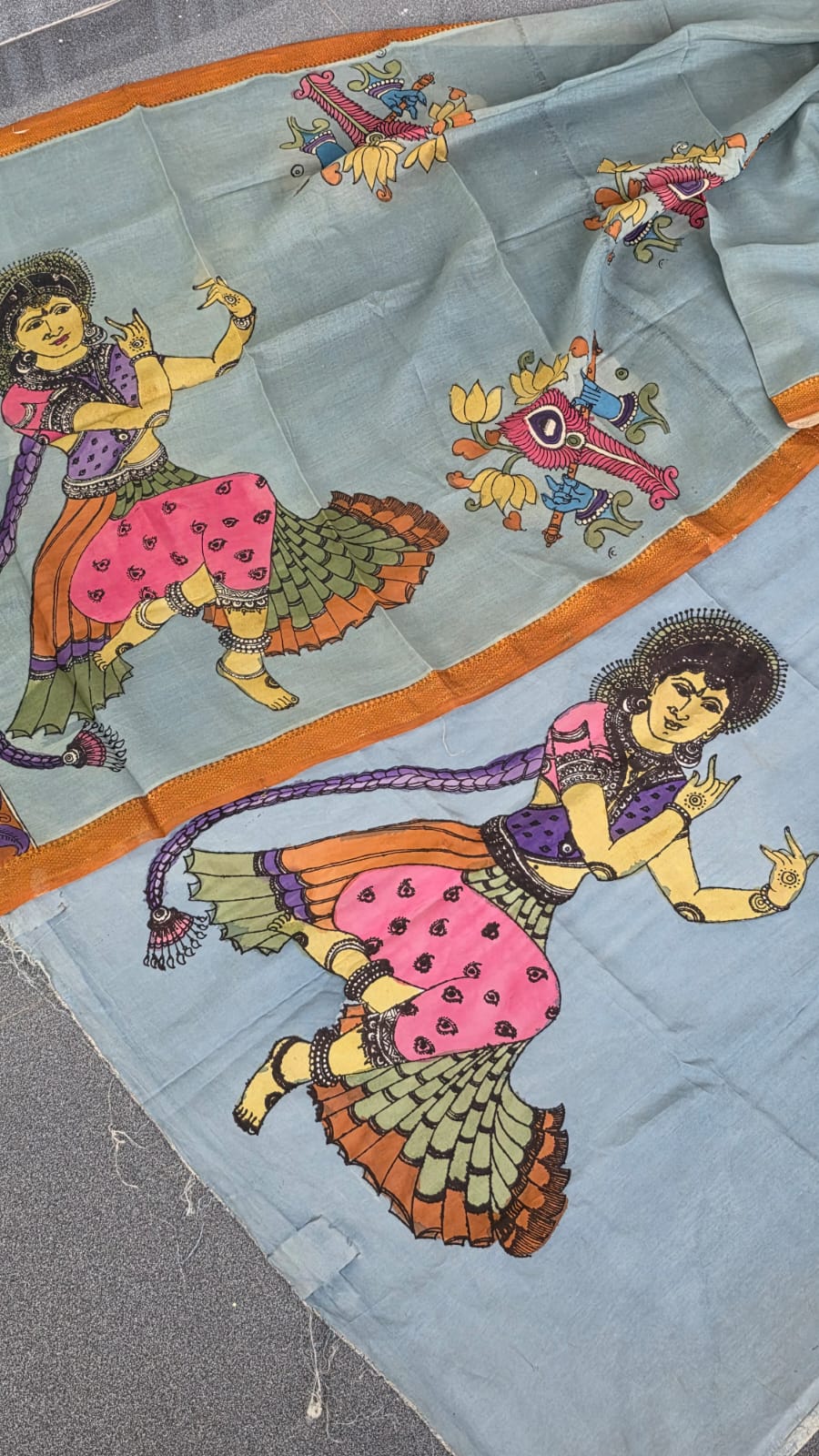 Handcrafted penkalamkari salwar-DS13 - Image 3
