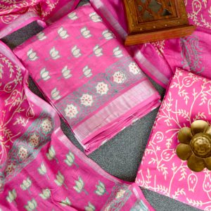 Handblock jaipur linen salwar-YJ178