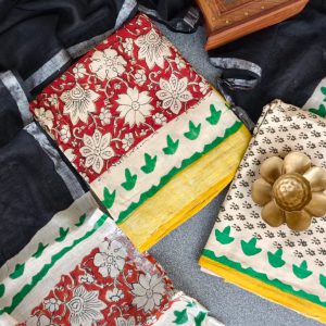 Handblock jaipur linen salwar-YJ183
