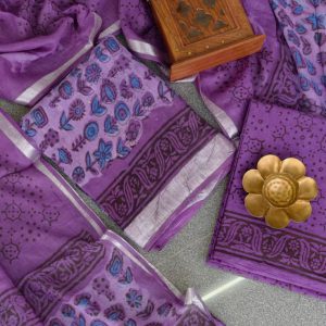 Handblock jaipur linen salwar-YJ206