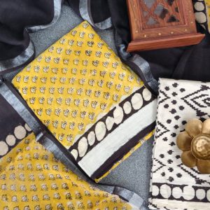 Handblock jaipur linen salwar-YJ159